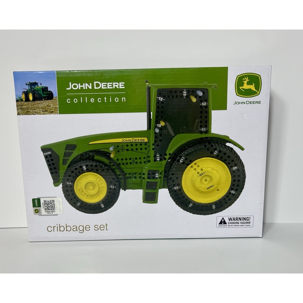 John Deere Tractor Cribbage Board – Brand New – Farmhouse Gift & Collectible